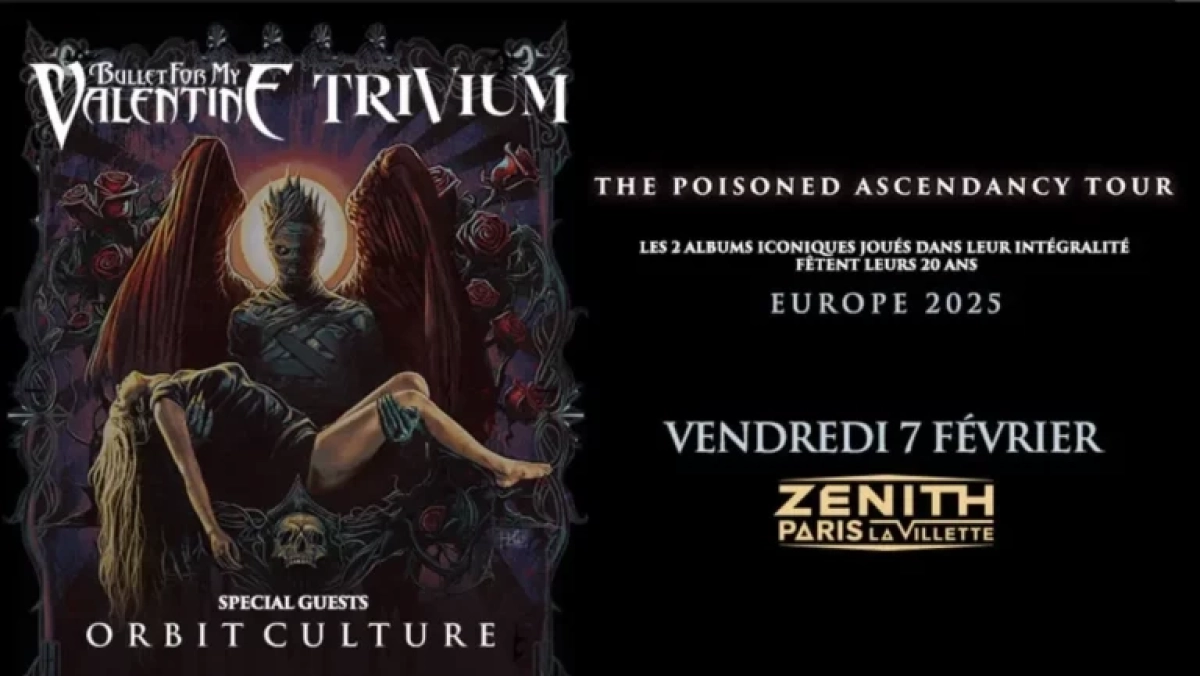 Bullet For My Valentine - Trivium at Zenith Paris Tickets