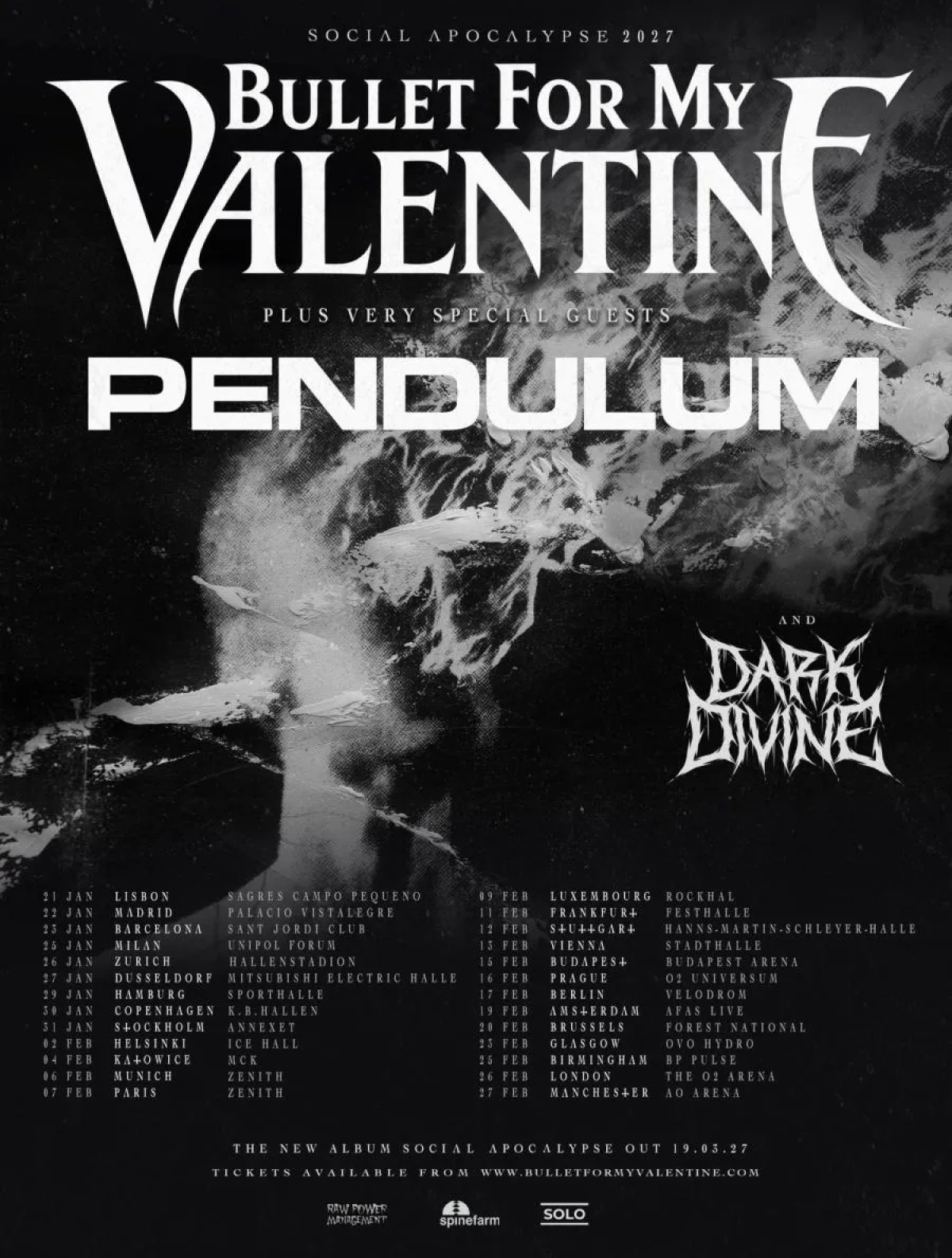 Billets Bullet for My Valentine (Palau Sant Jordi - Barcelone)