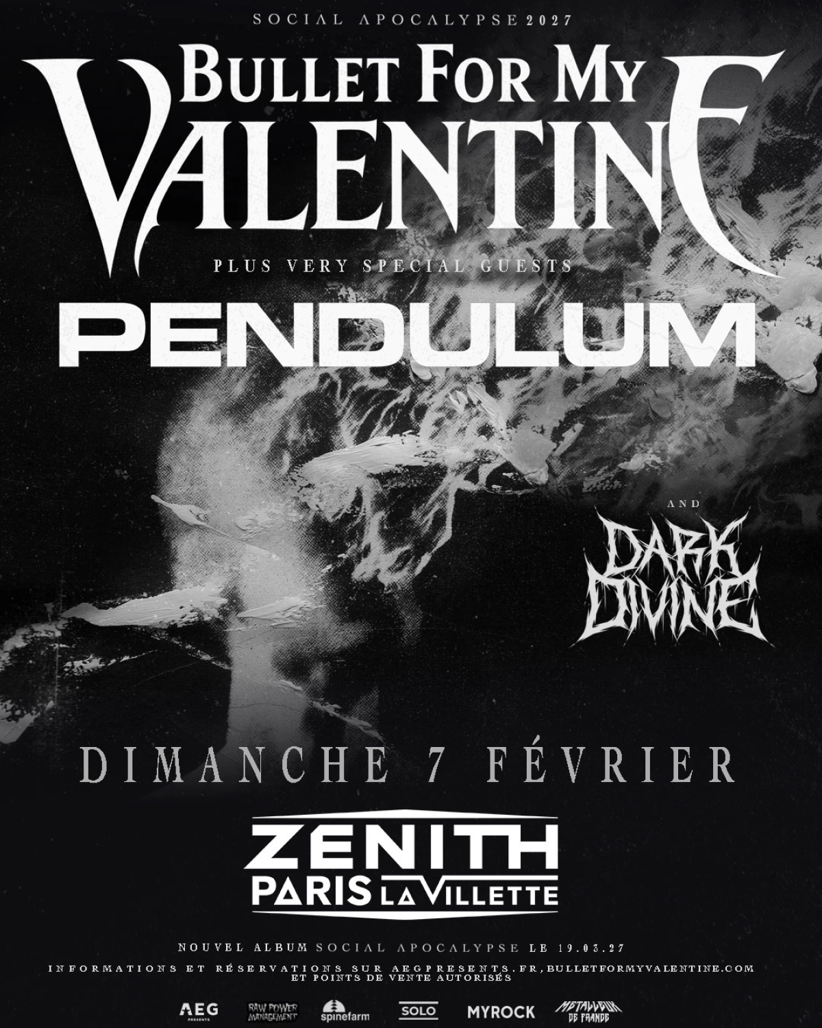 Billets Bullet for My Valentine (Zenith Paris - Paris)