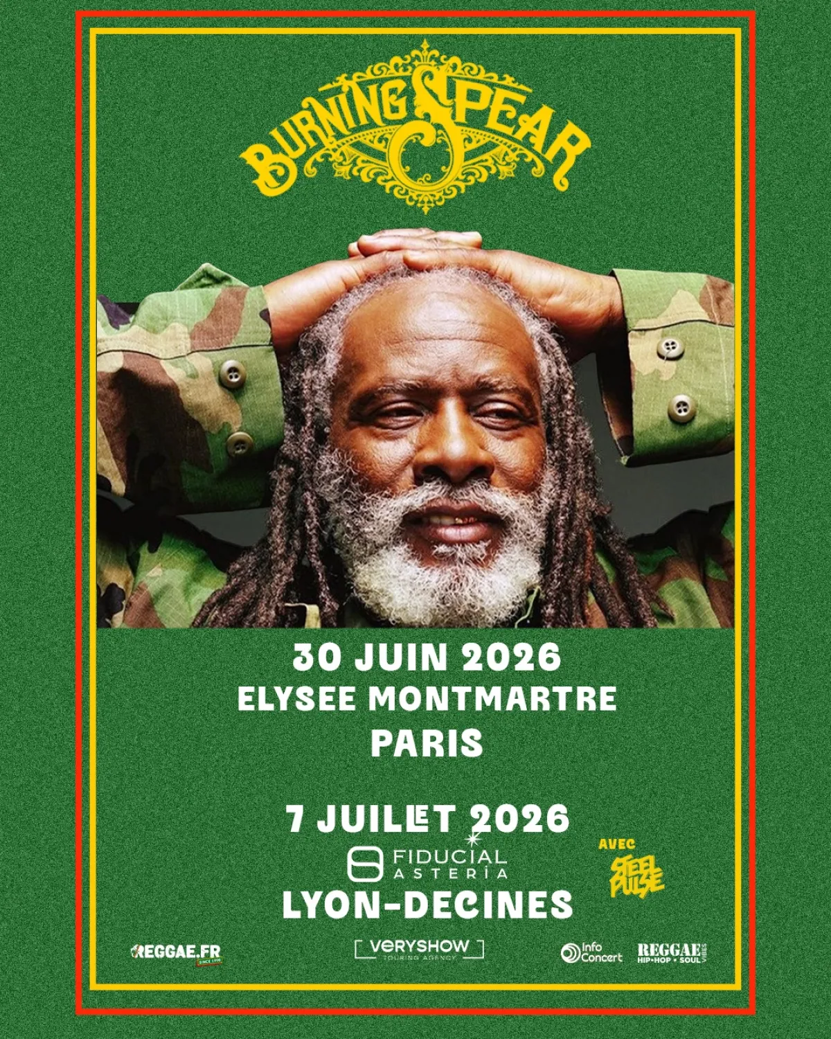 Burning Spear al Elysee Montmartre Tickets