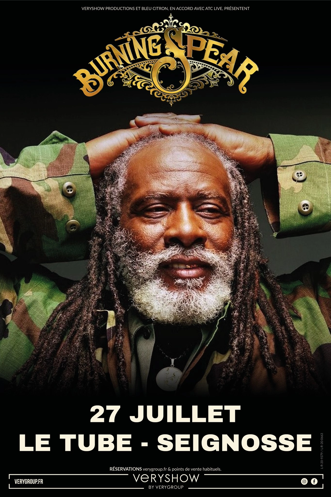 Billets Burning Spear (Le Tube - Les Bourdaines - Seignosse)