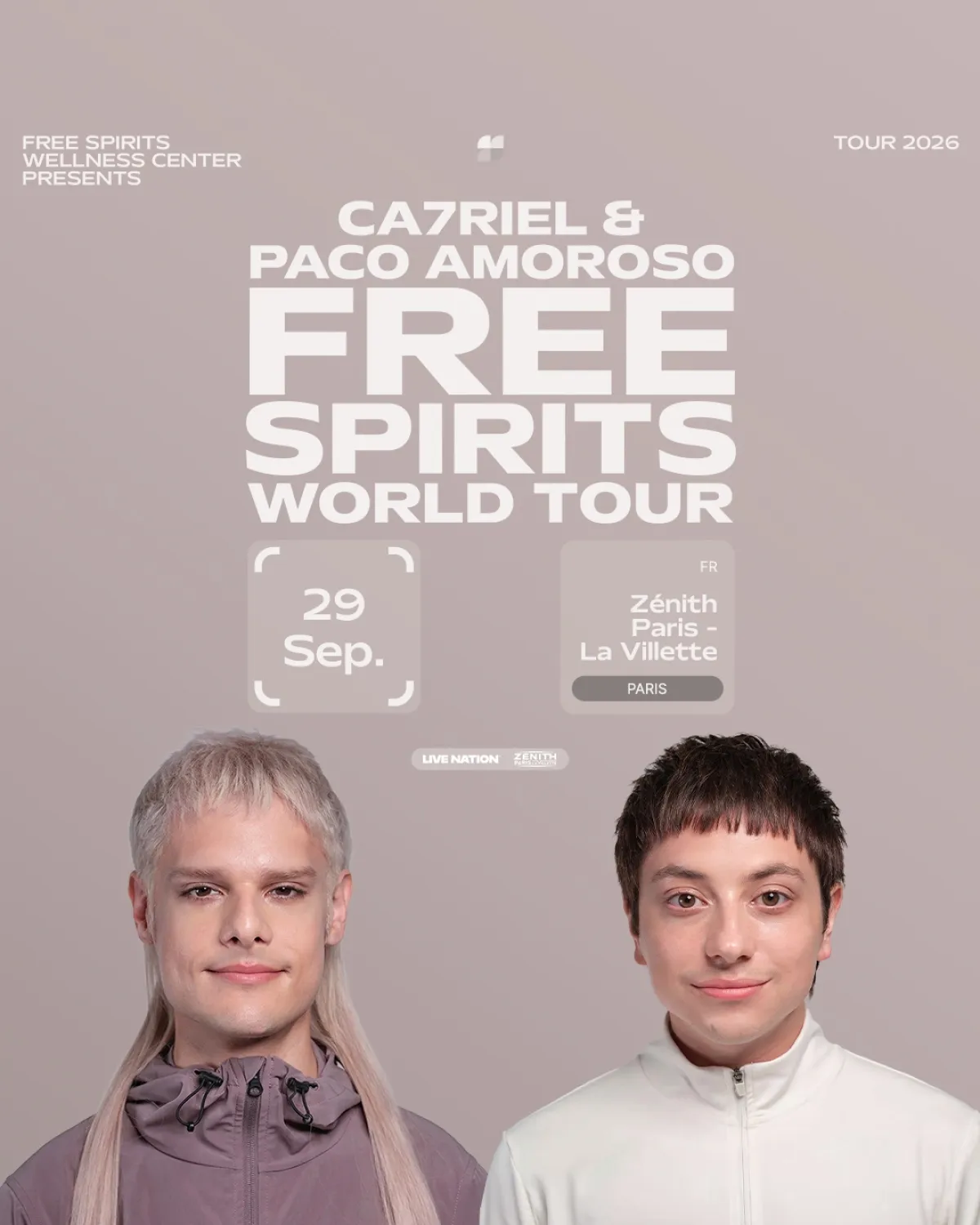 Billets Ca7riel - Paco Amoroso (Zenith Paris - Paris)