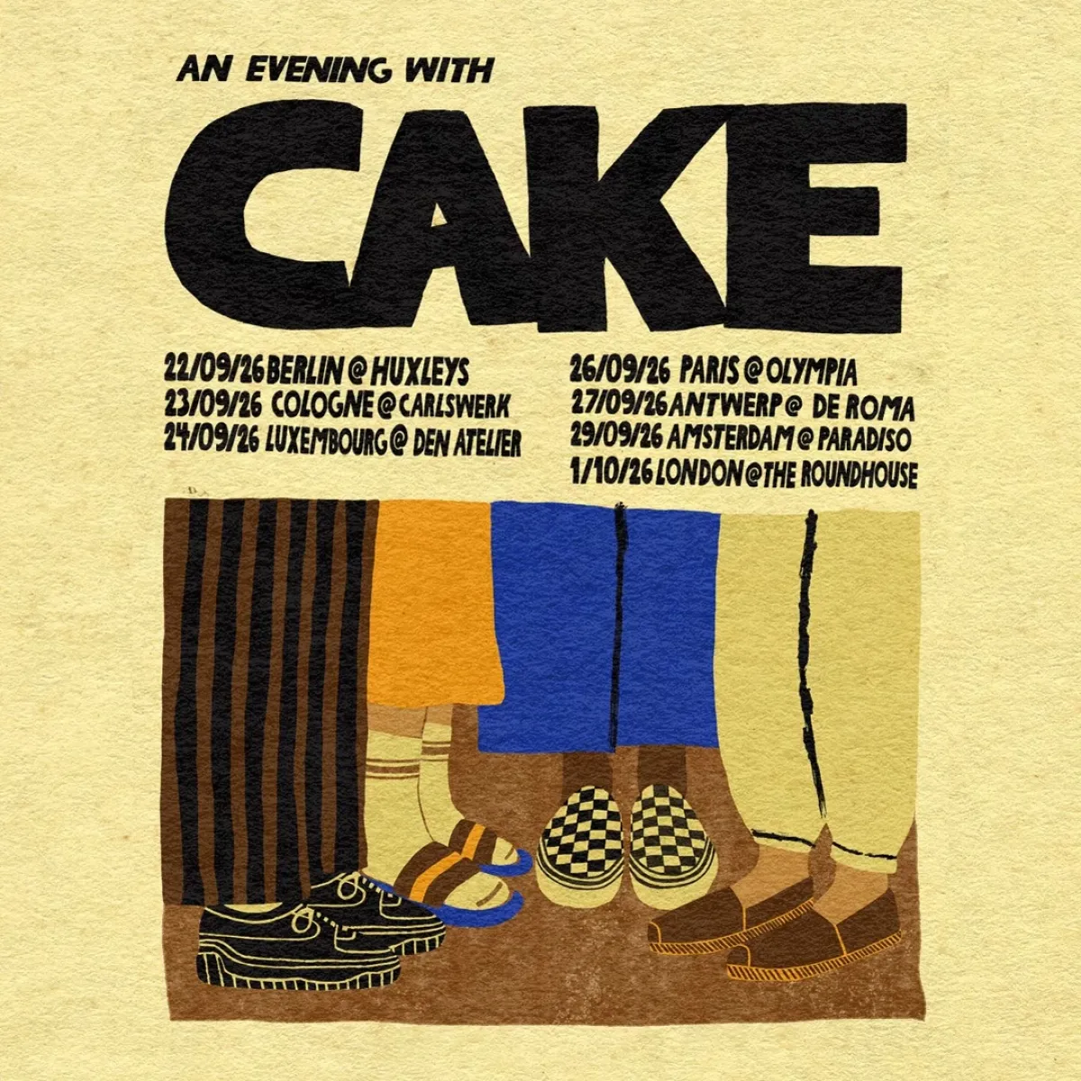 Cake in der Olympia Tickets