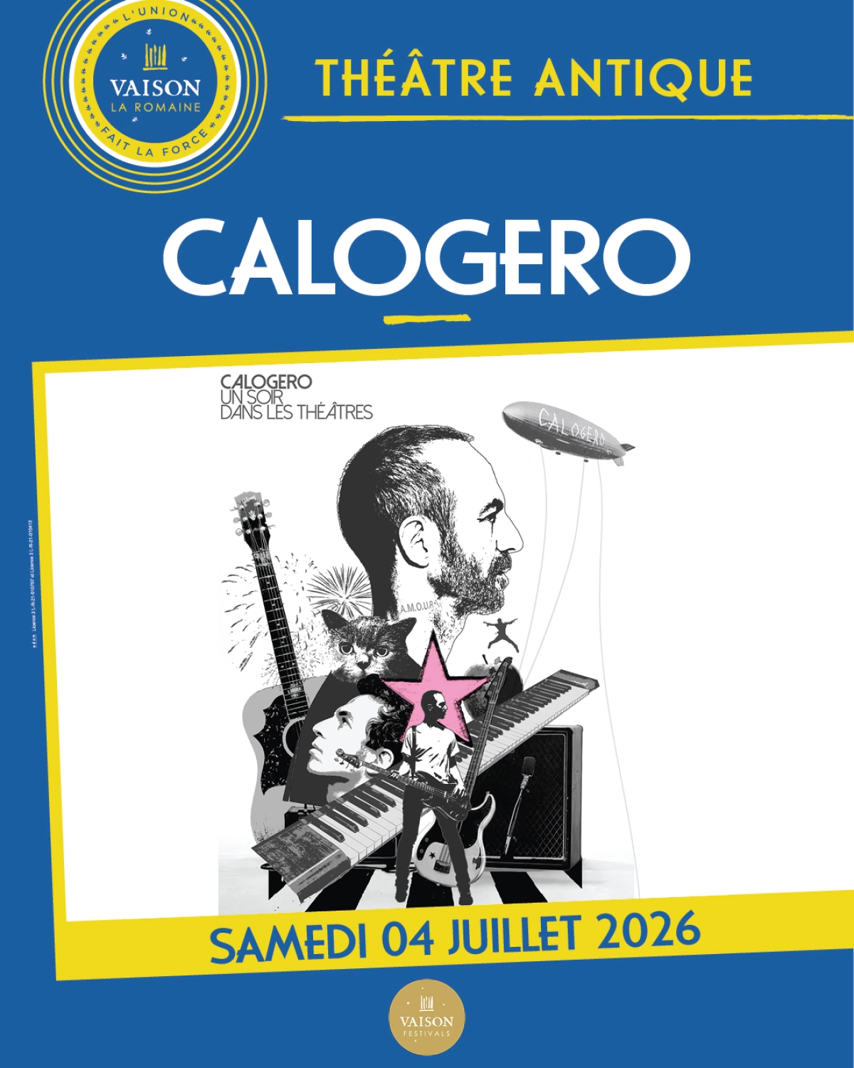 Billets Calogero (Theatre Antique Vaison La Romaine - Vaison La Romaine)