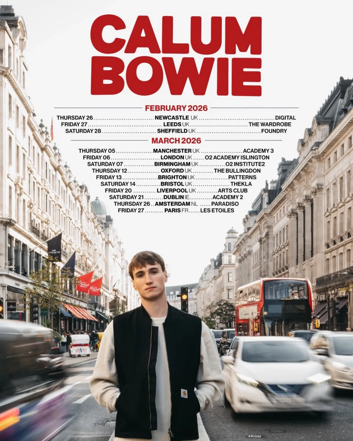 Billets Calum Bowie (Manchester Academy - Manchester)