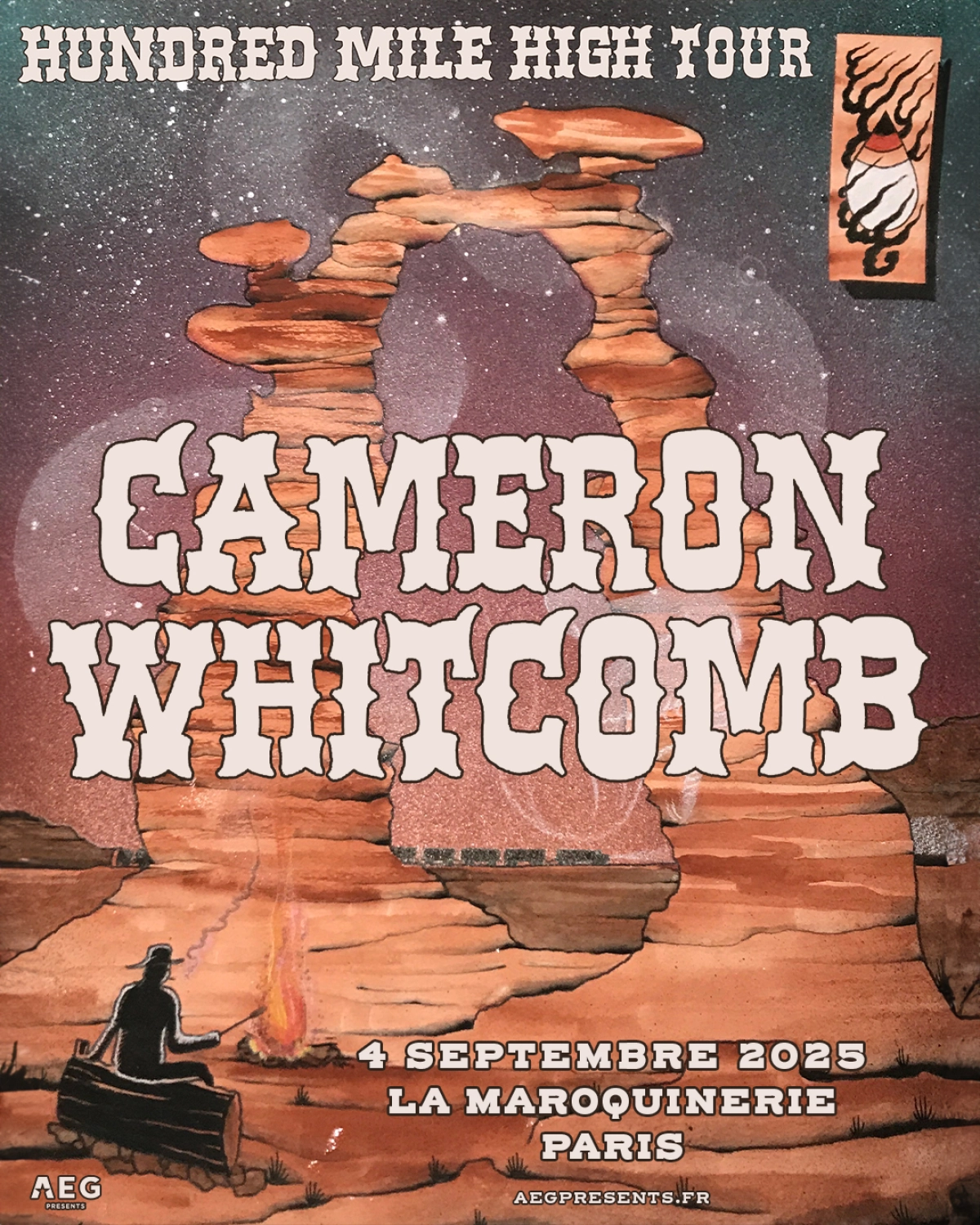 Billets Cameron Whitcomb (La Maroquinerie - Paris)