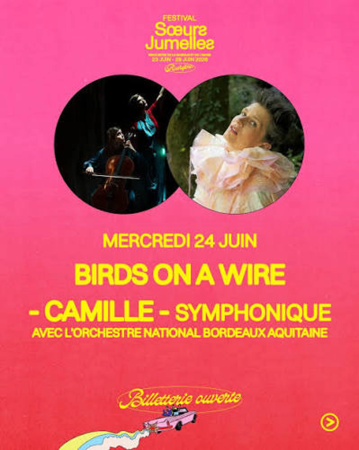 Billets Camille - Birds On A Wire (La Corderie Royale - Rochefort)