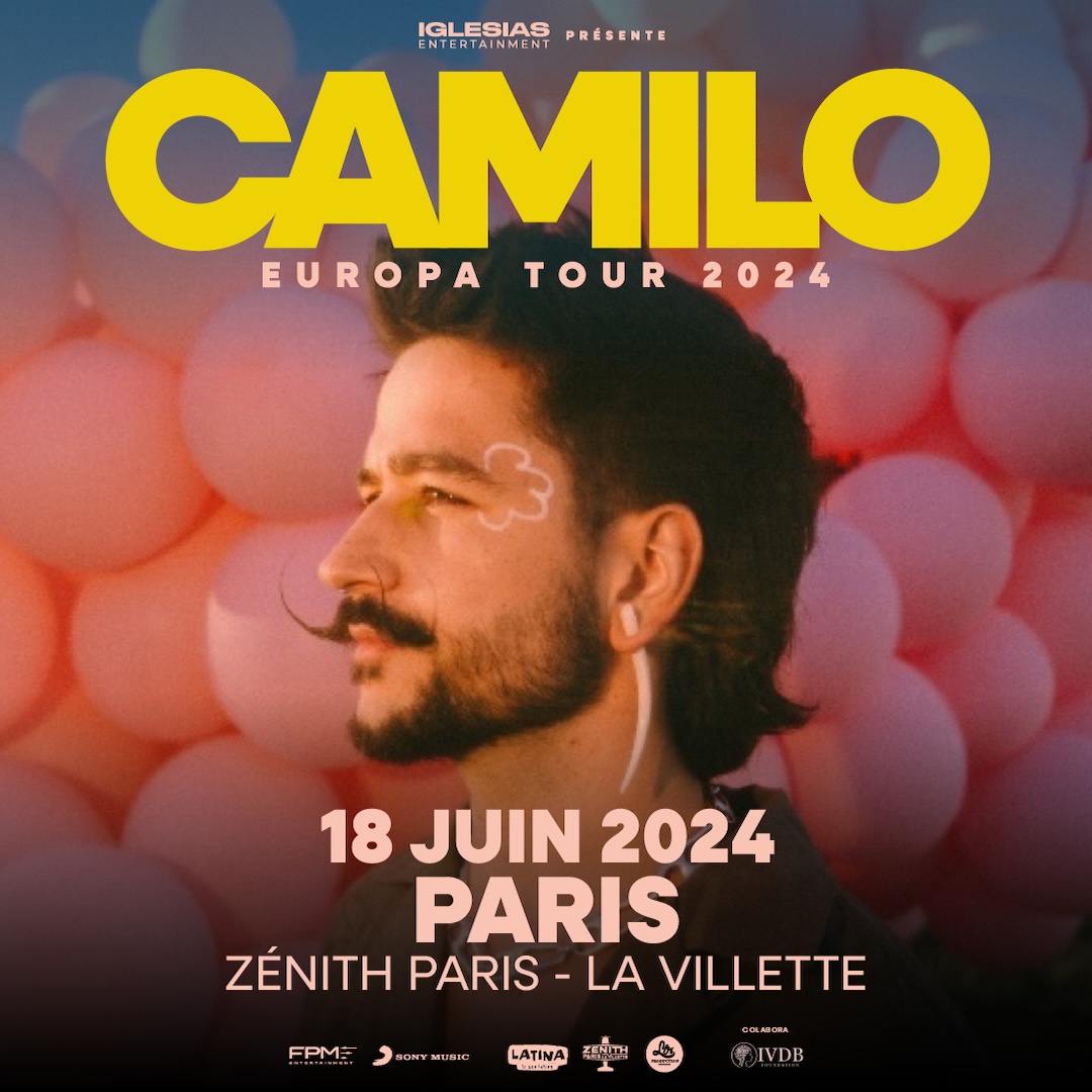 Camilo en Zenith Paris Tickets