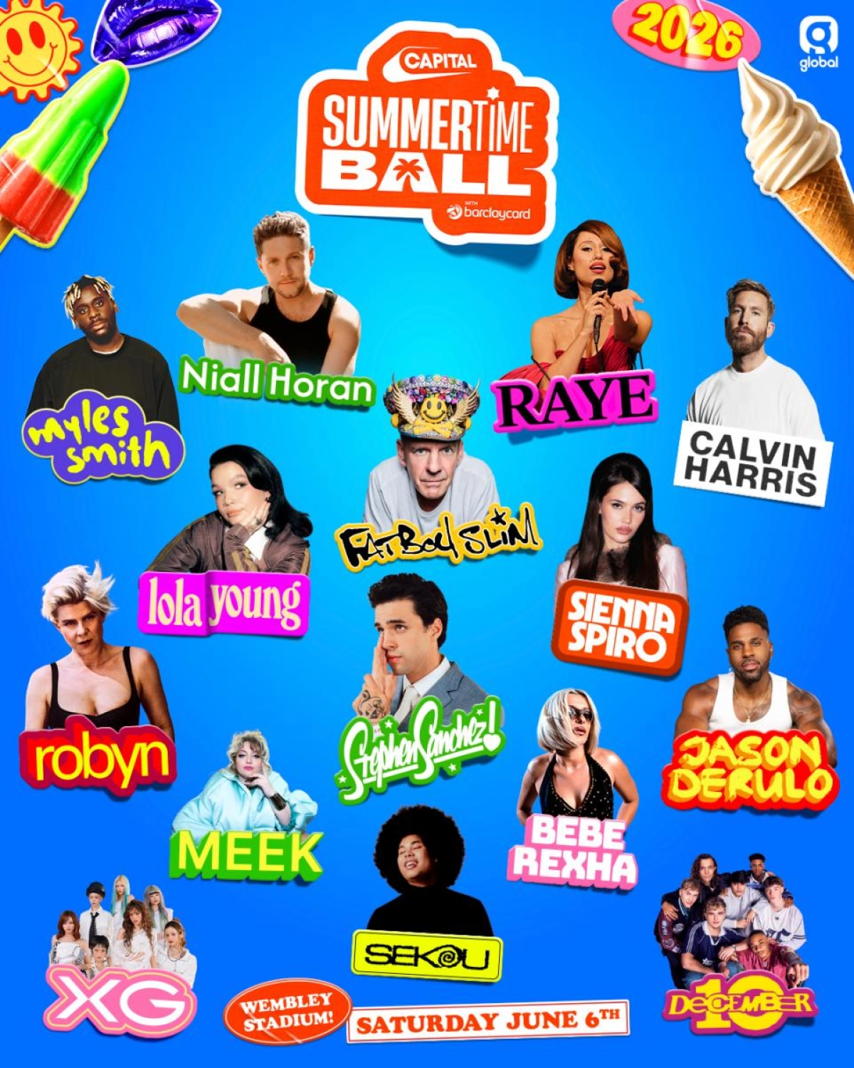 Capital Fm's Summertime Ball with Raye - Calvin Harris - Niall Horan - Many More al Wembley Stadium Tickets