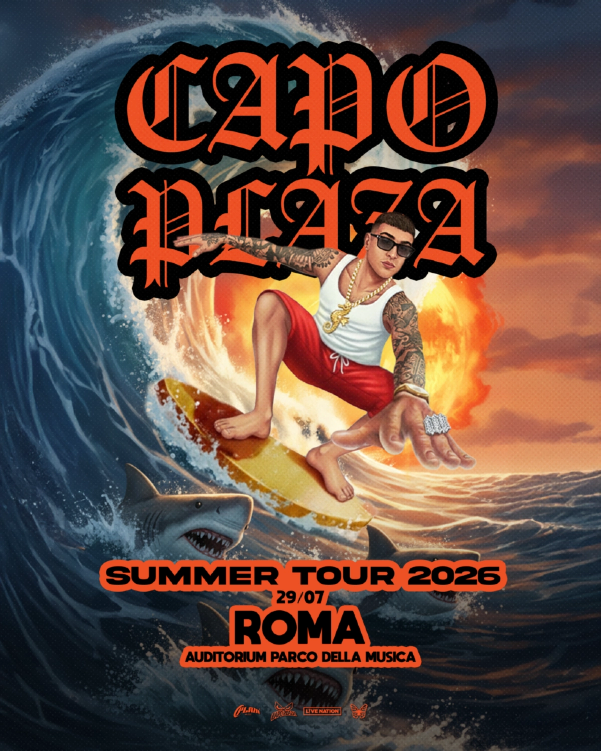 Capo Plaza al Cavea Auditorium Parco della Musica Tickets