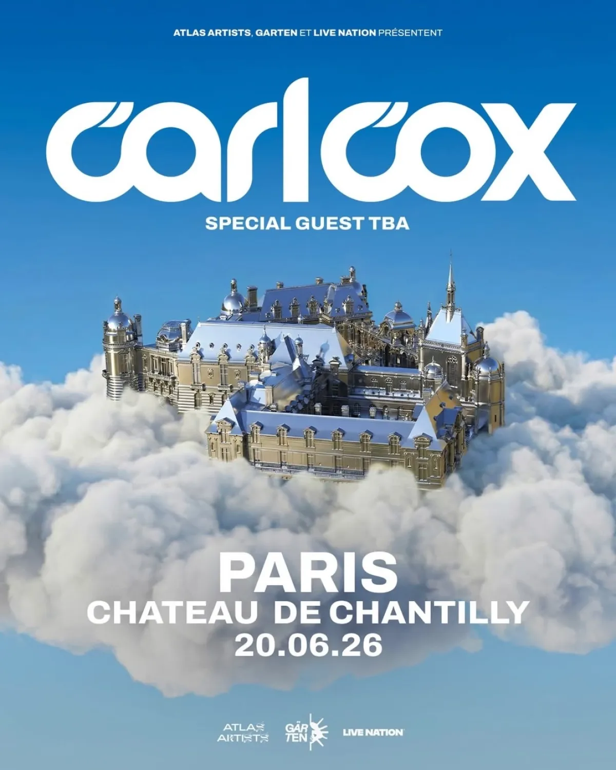 Billets Carl Cox (Chateau de Chantilly - Chantilly)