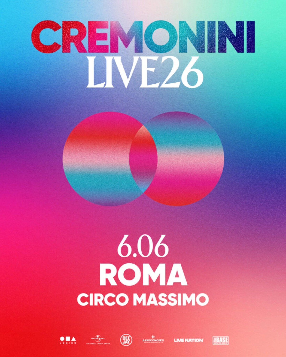 Billets Cesare Cremonini (Circo Massimo - Rome)