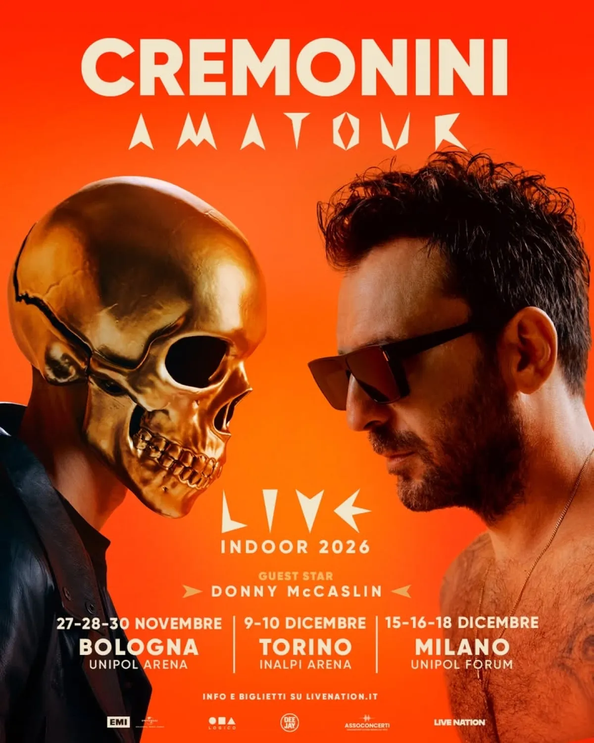 Cesare Cremonini al Forum Milano Tickets