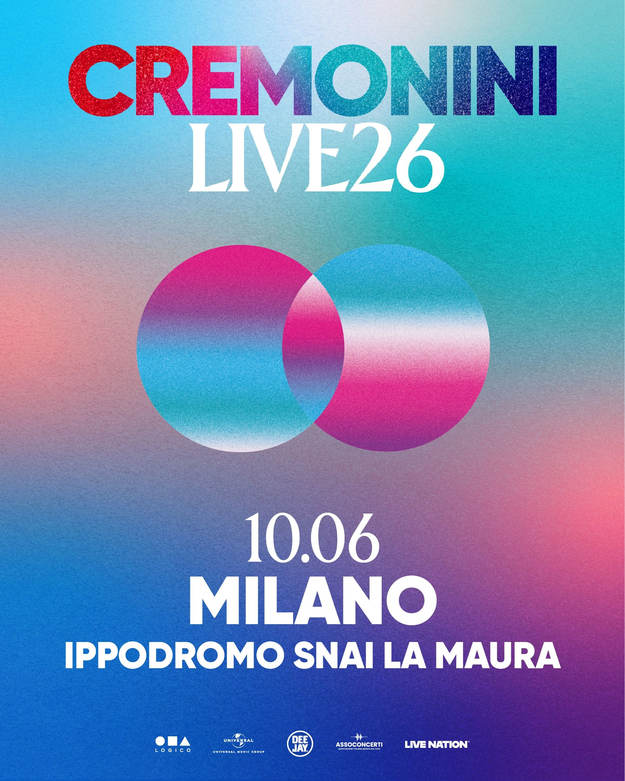 Billets Cesare Cremonini (Ippodromo Snai San Siro - Milan)