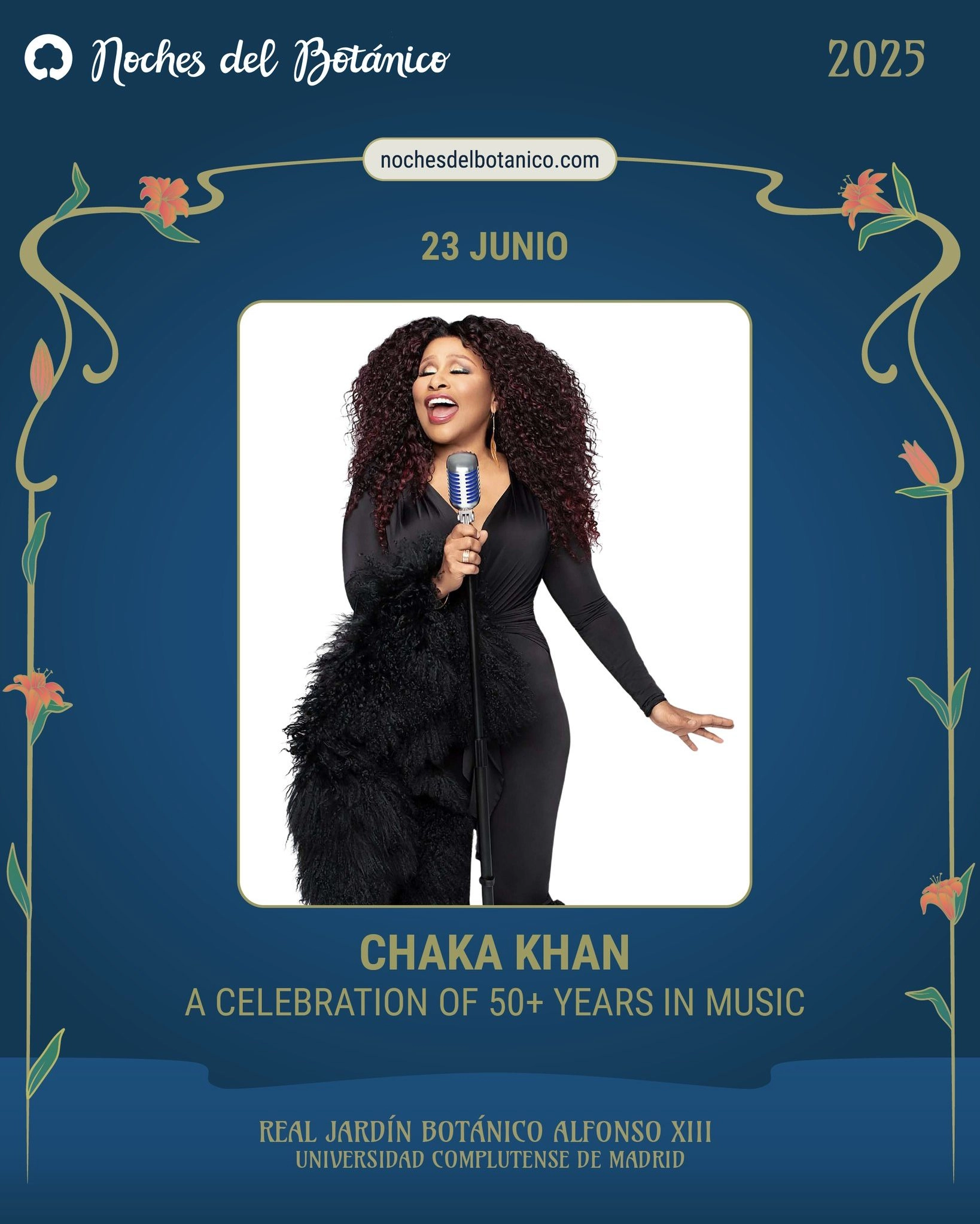 Billets Chaka Khan (Real Jardin Botanico - Madrid)