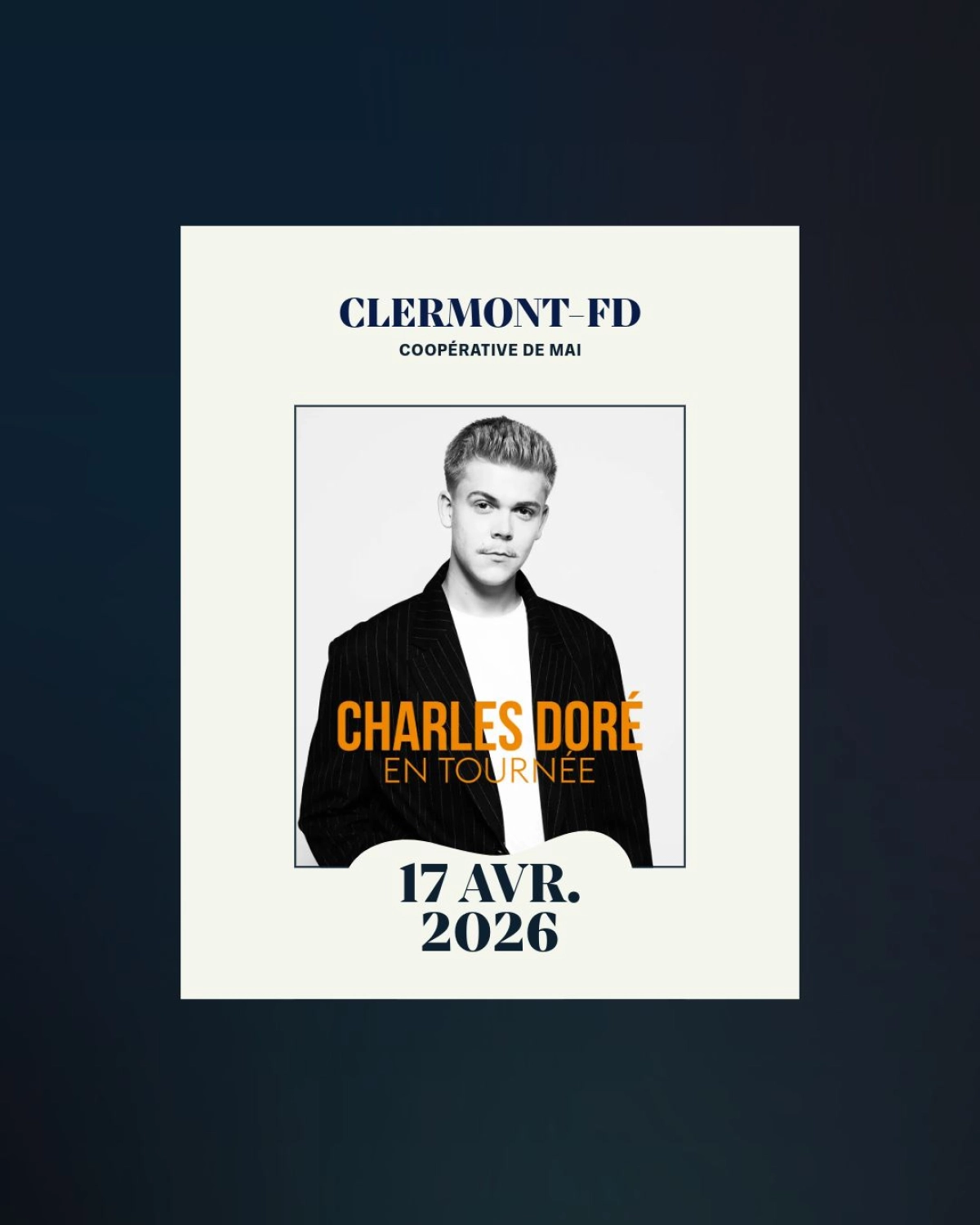 Charles Doré in der La Cooperative de Mai Tickets