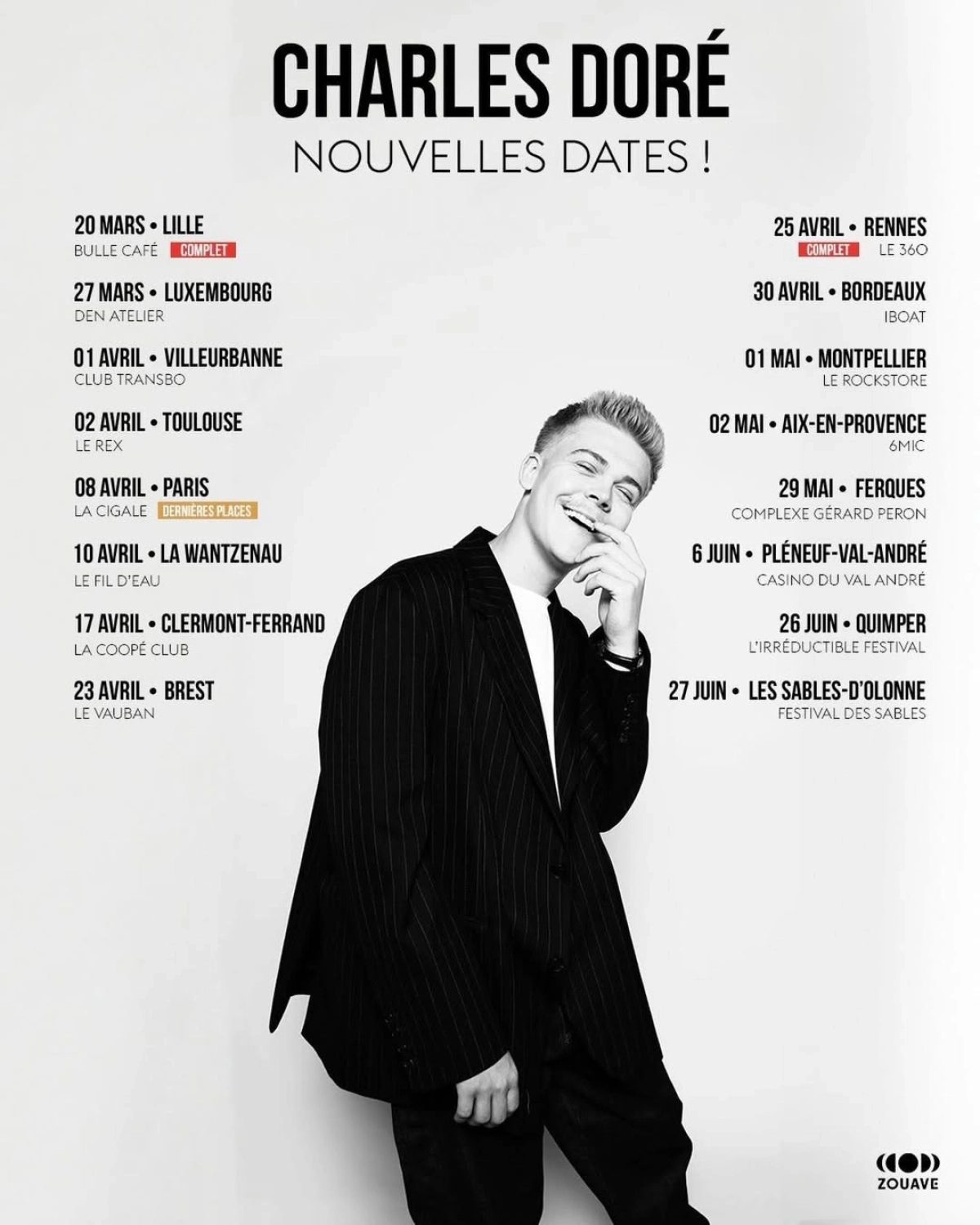 Charles Doré at La Laiterie Tickets