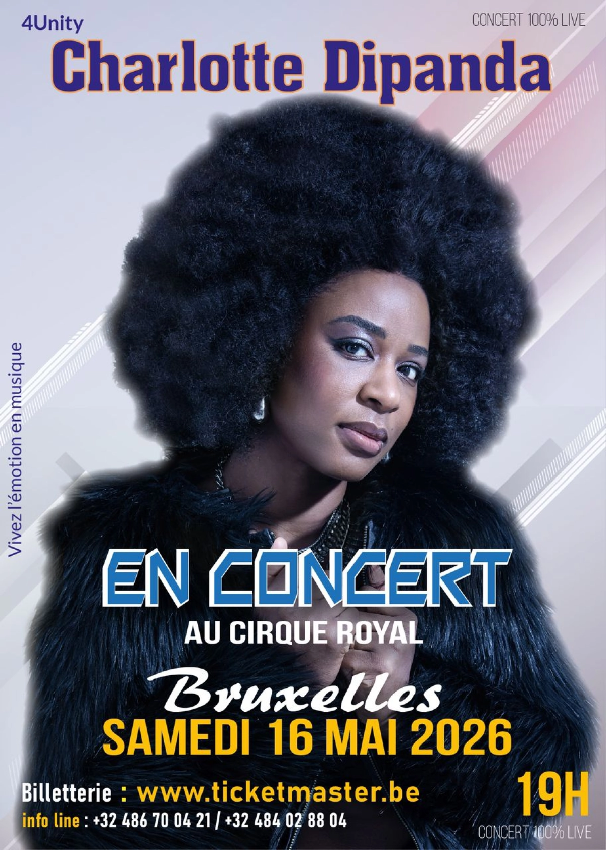 Charlotte Dipanda al Cirque Royal Tickets