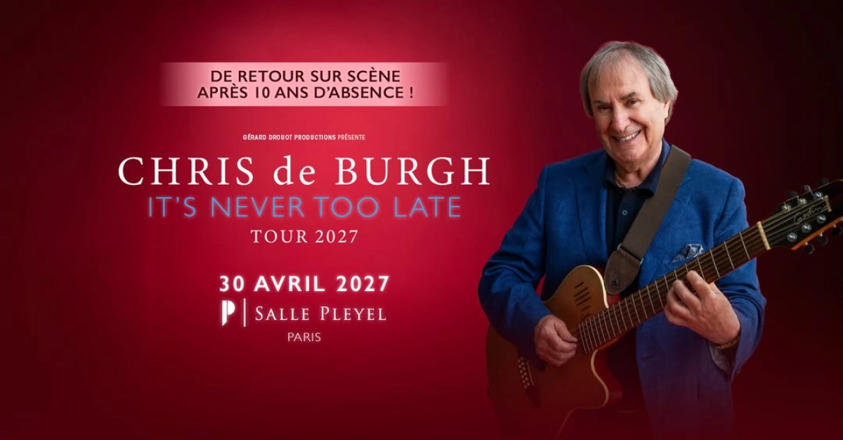 Chris De Burgh en Salle Pleyel Tickets