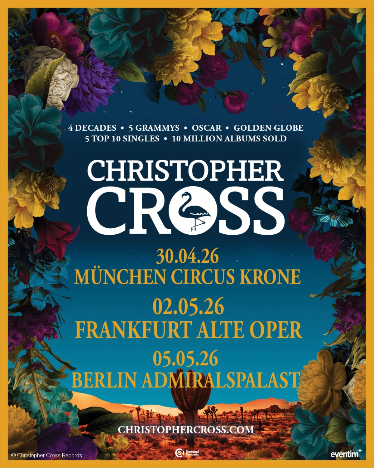 Billets Christopher Cross (Circus Krone - Munich)