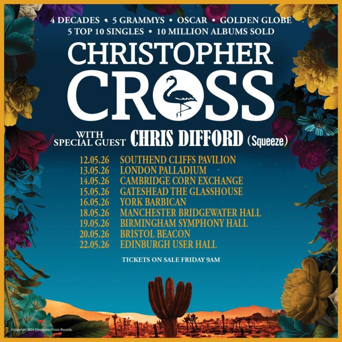 Billets Christopher Cross (London Palladium - Londres)