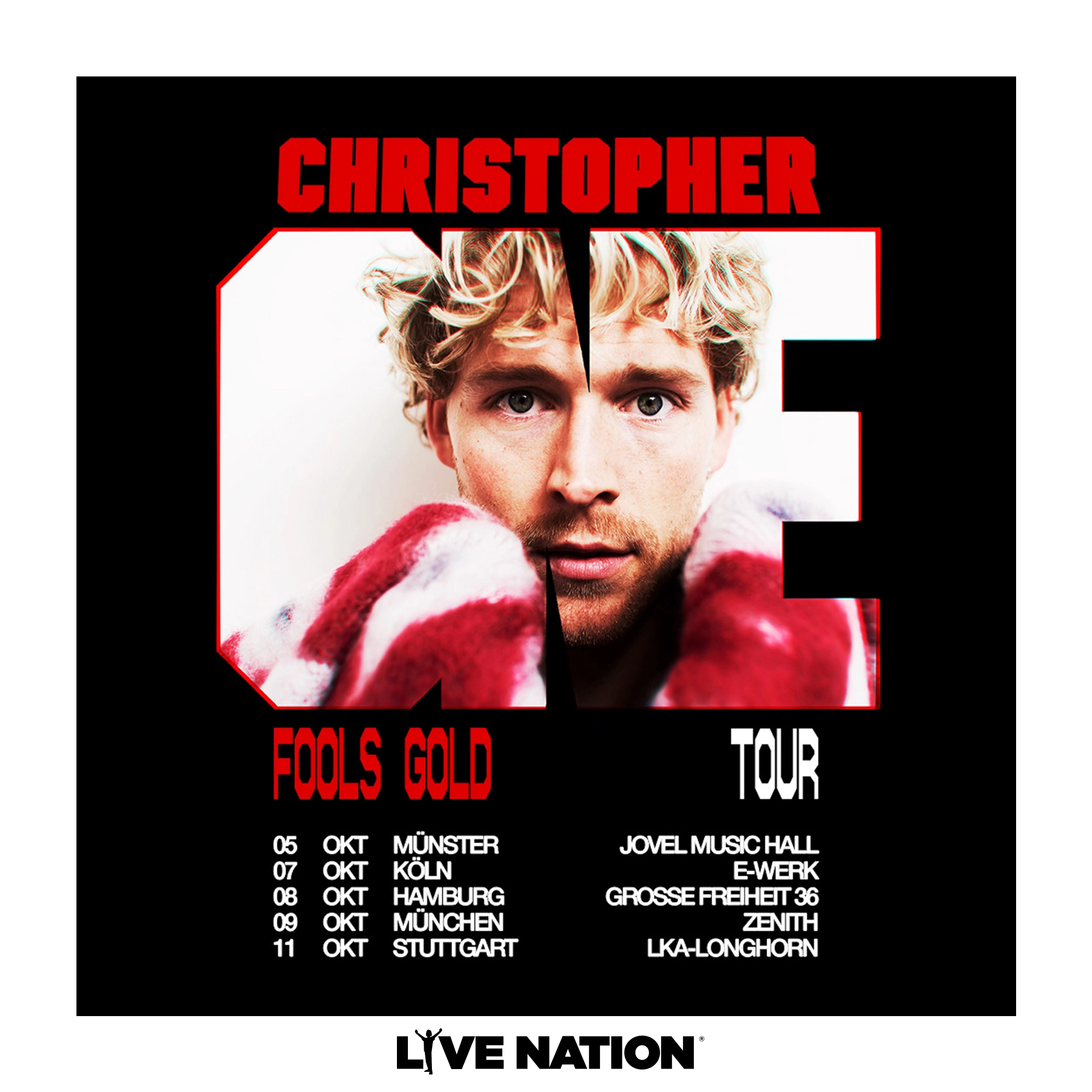 Christopher - Fools Gold Tour at Zenith München Tickets