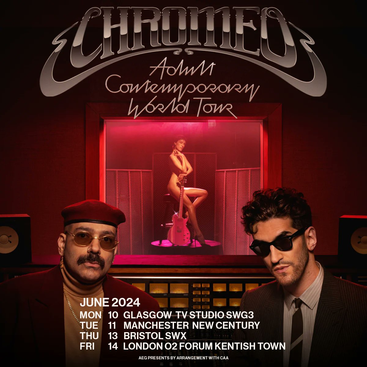 Chromeo Adult Contemporary World Tour at O2 Forum Kentish Town Tickets