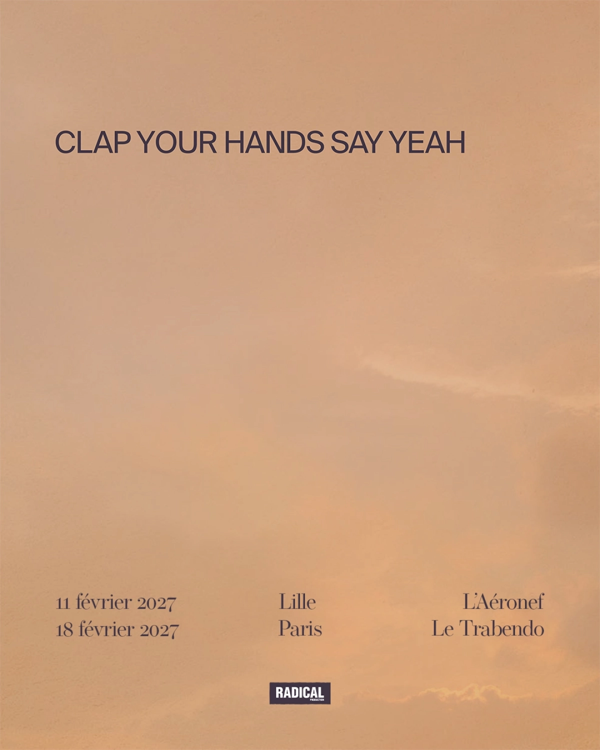 Clap Your Hands Say Yeah at Aeronef Tickets