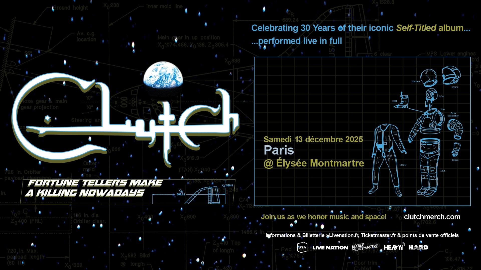 Billets Clutch (Elysee Montmartre - Paris)