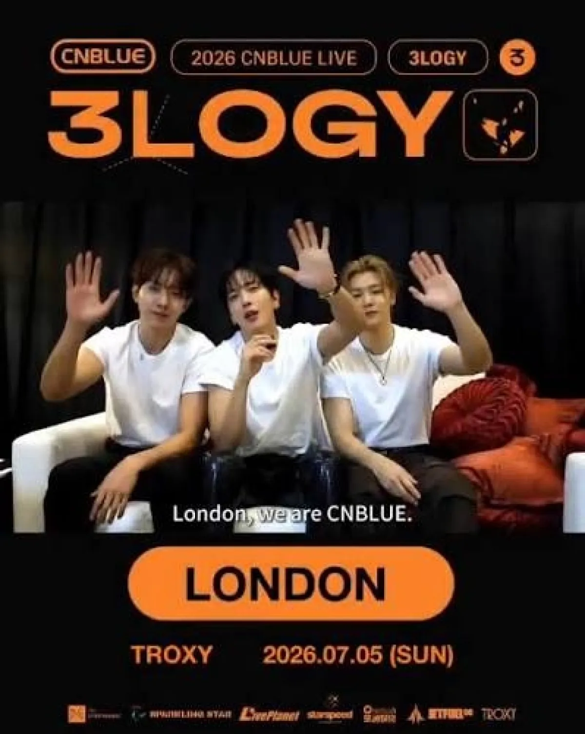 Billets CNBLUE (Troxy - Londres)