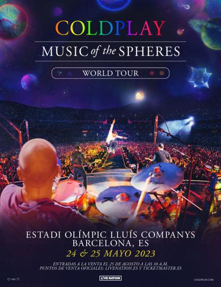 Billets Coldplay - Music Of The Spheres World Tour (Estadi Olimpic Lluis Companys - Barcelone)