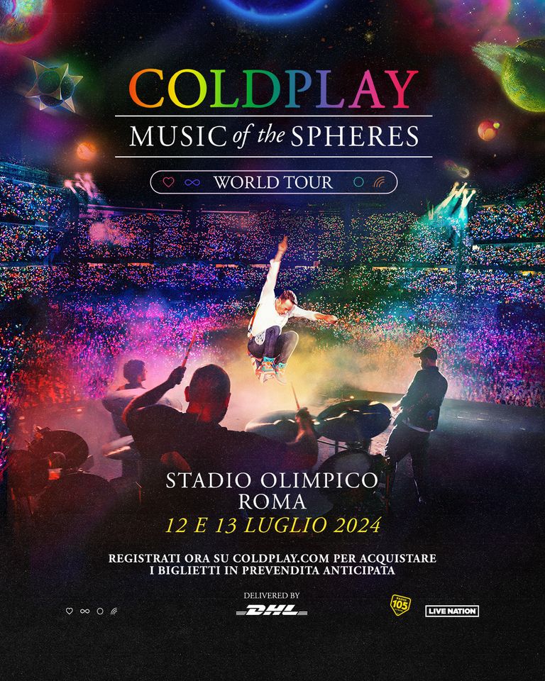 Coldplay en Stadio Olimpico Roma Tickets