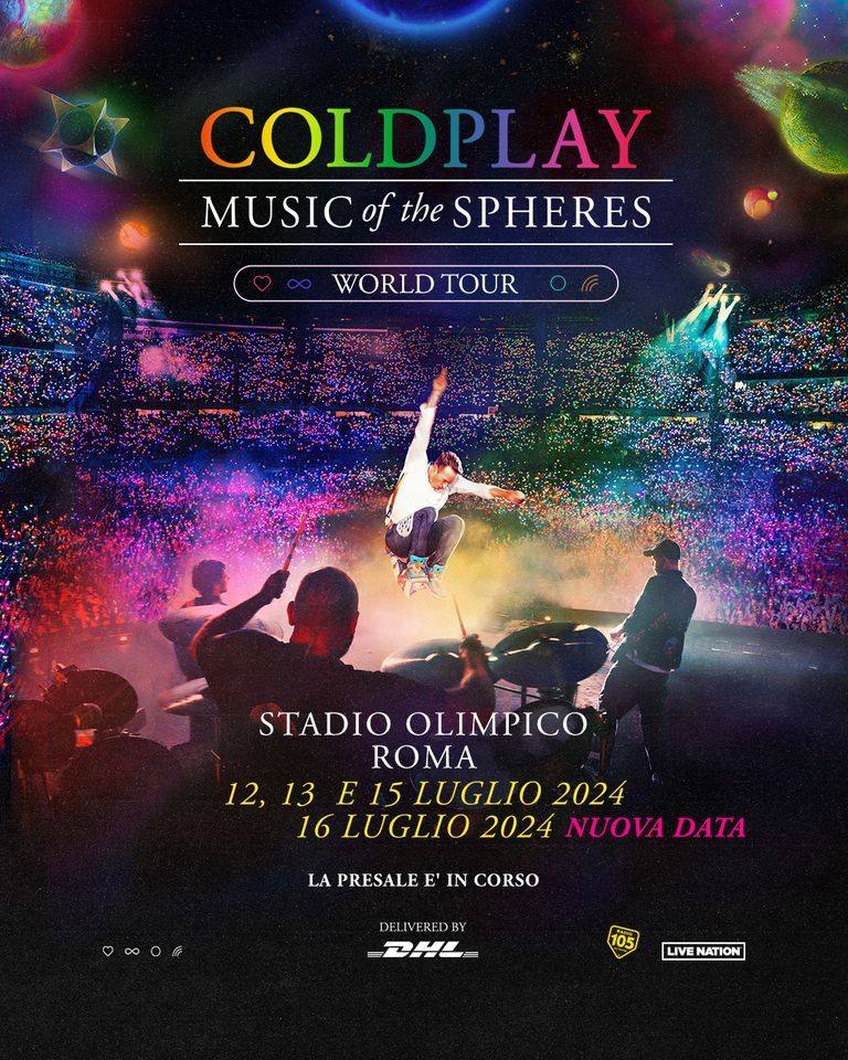 Coldplay at Stadio Olimpico Roma Tickets