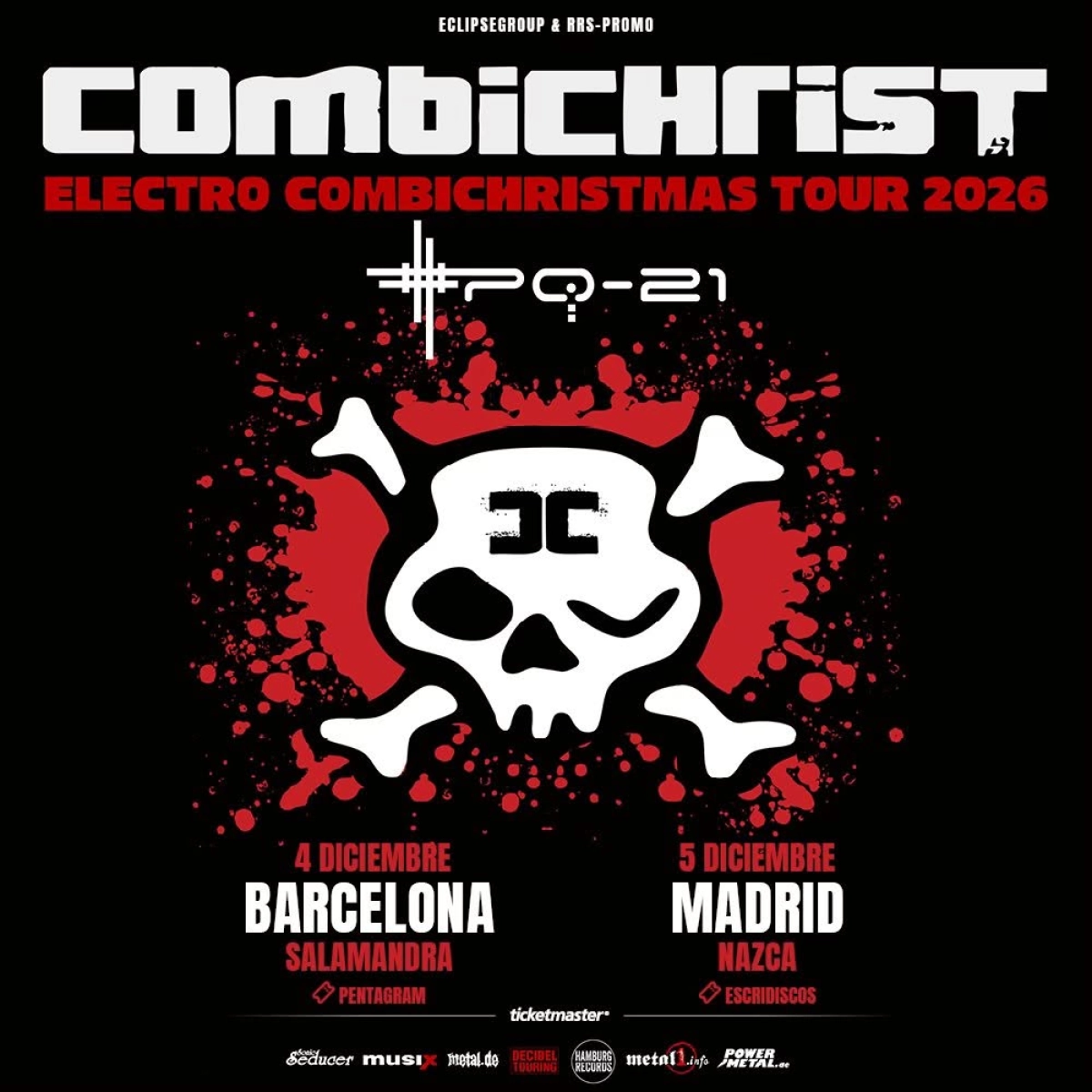 Combichrist at Sala Nazca Tickets