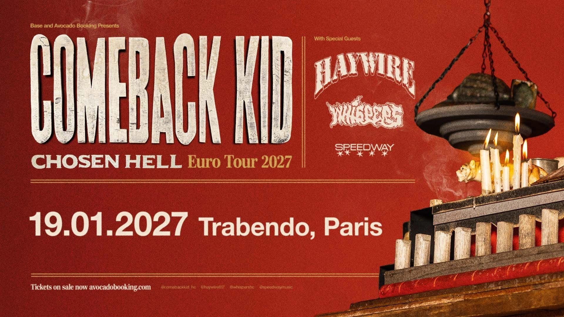 Comeback Kid at Le Trabendo Tickets