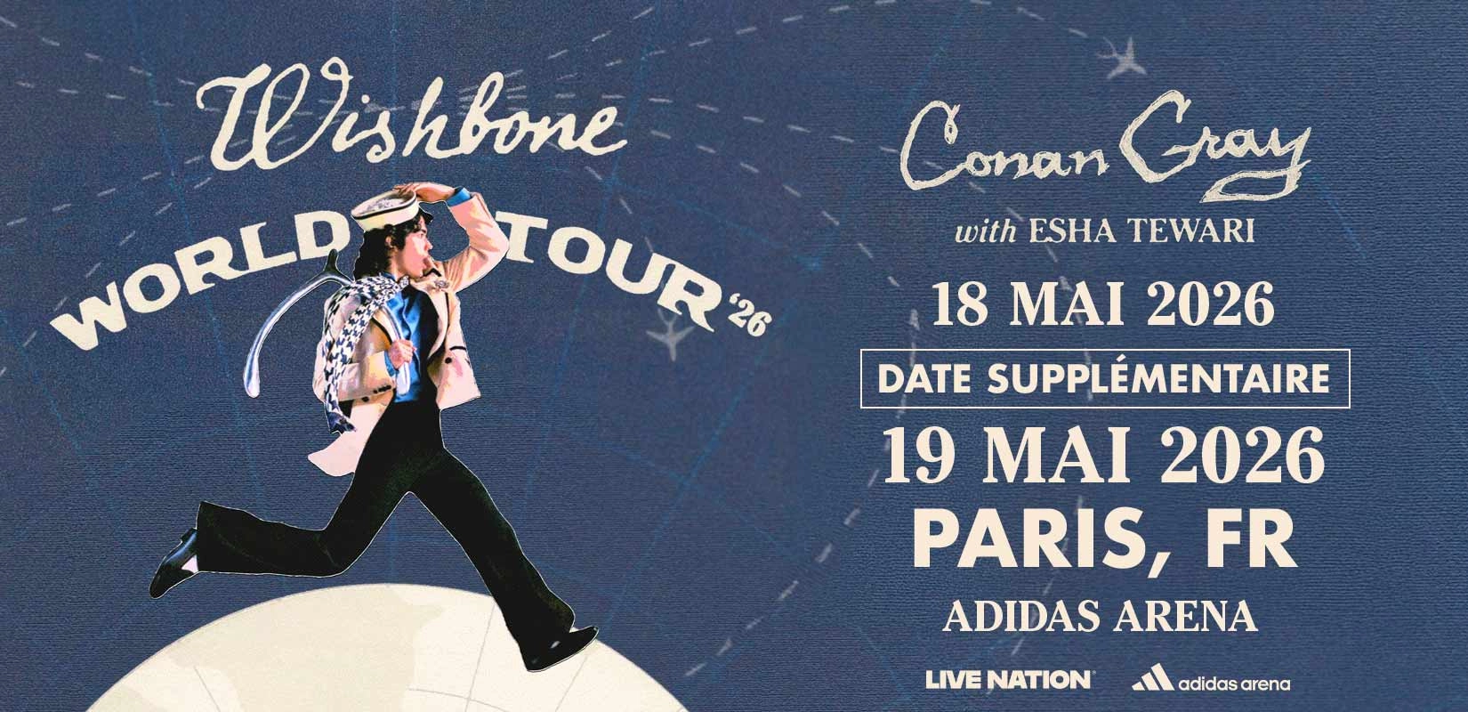 Billets Conan Gray (Adidas Arena - Paris)