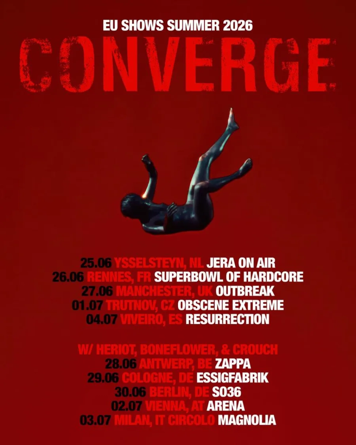 Converge at Essigfabrik Tickets