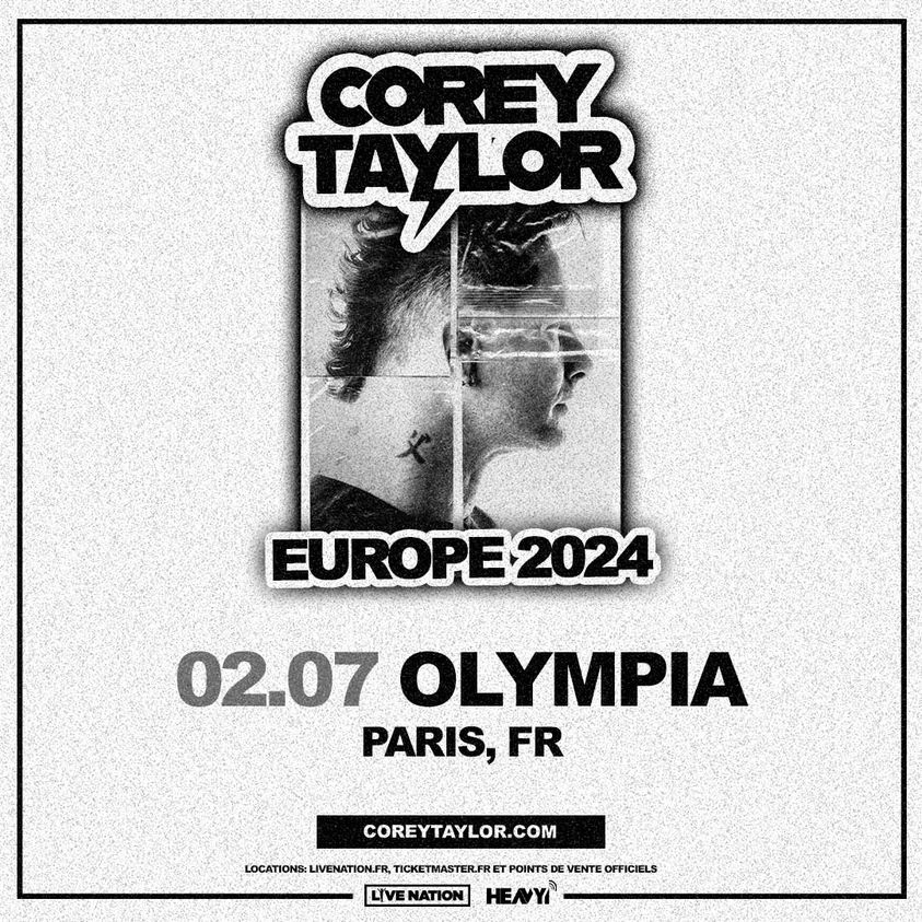 Corey Taylor al Olympia Tickets