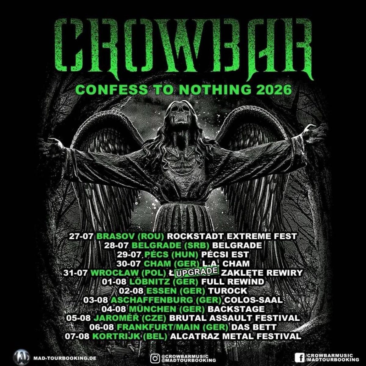 Crowbar al Turock Tickets