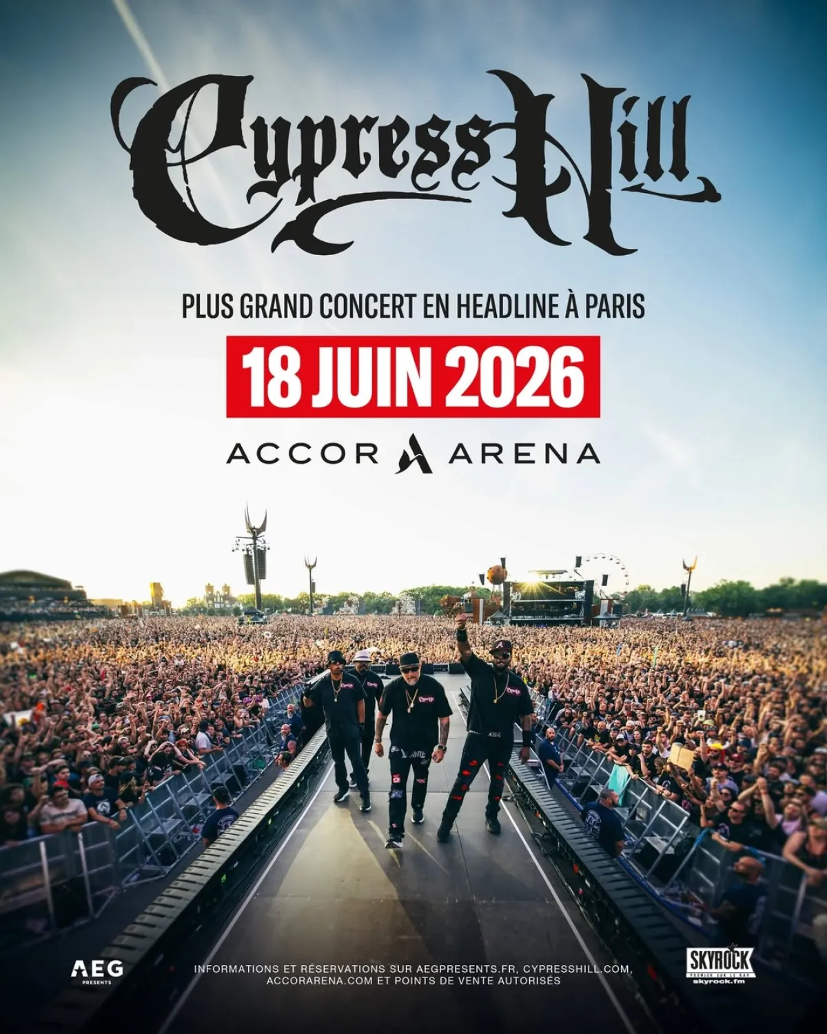 Billets Cypress Hill (Accor Arena - Paris)