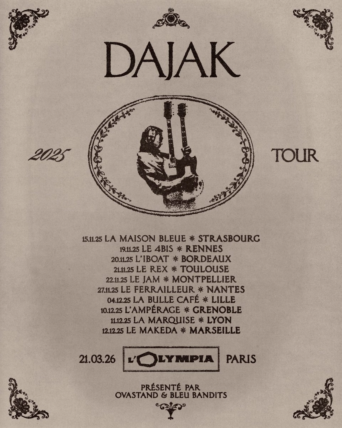Billets Dajak (Le Ferrailleur - Nantes)