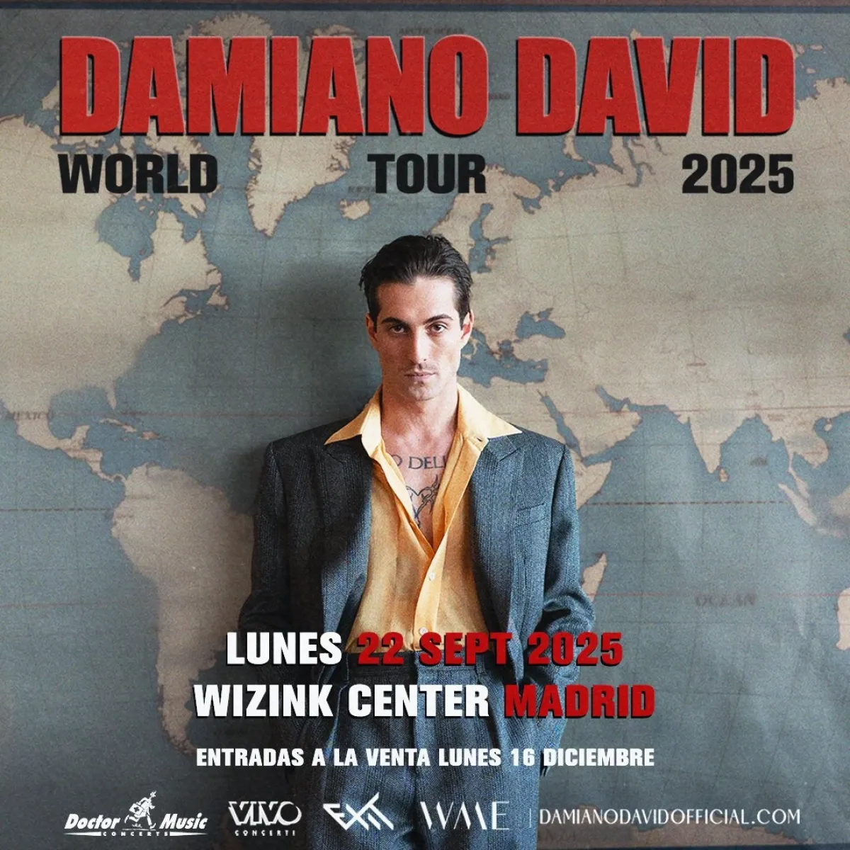 Billets Damiano David (WiZink Center - Madrid)
