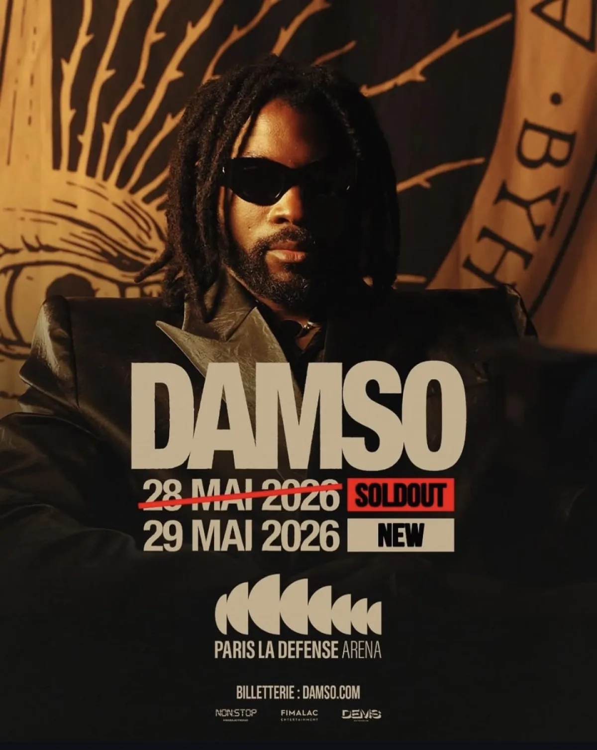 Billets Damso (Paris La Defense Arena - Paris)