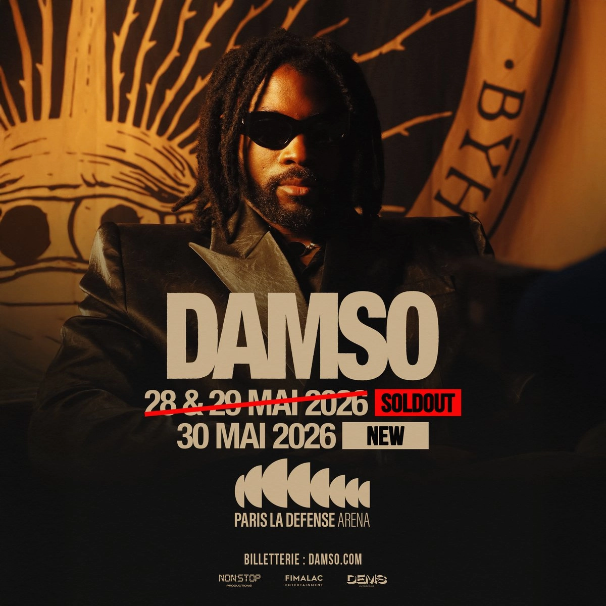 Billets Damso (Paris La Defense Arena - Paris)