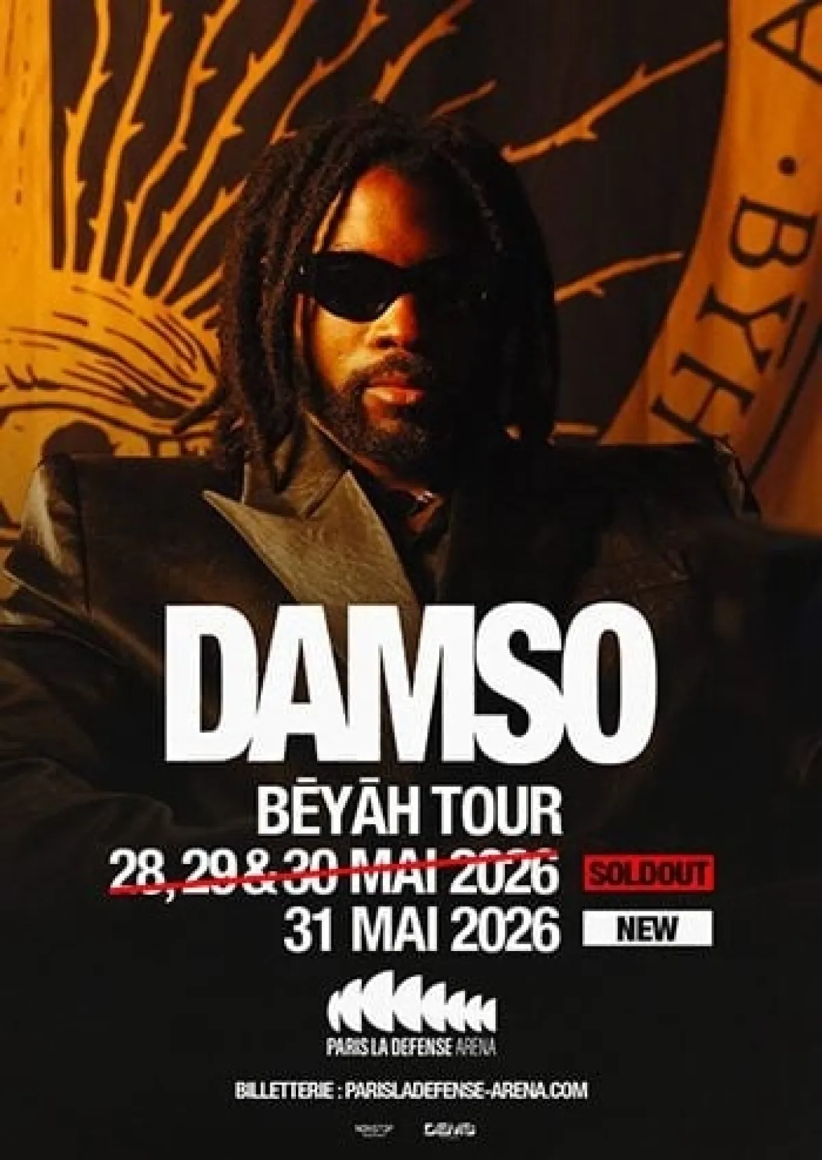 Billets Damso (Paris La Defense Arena - Paris)