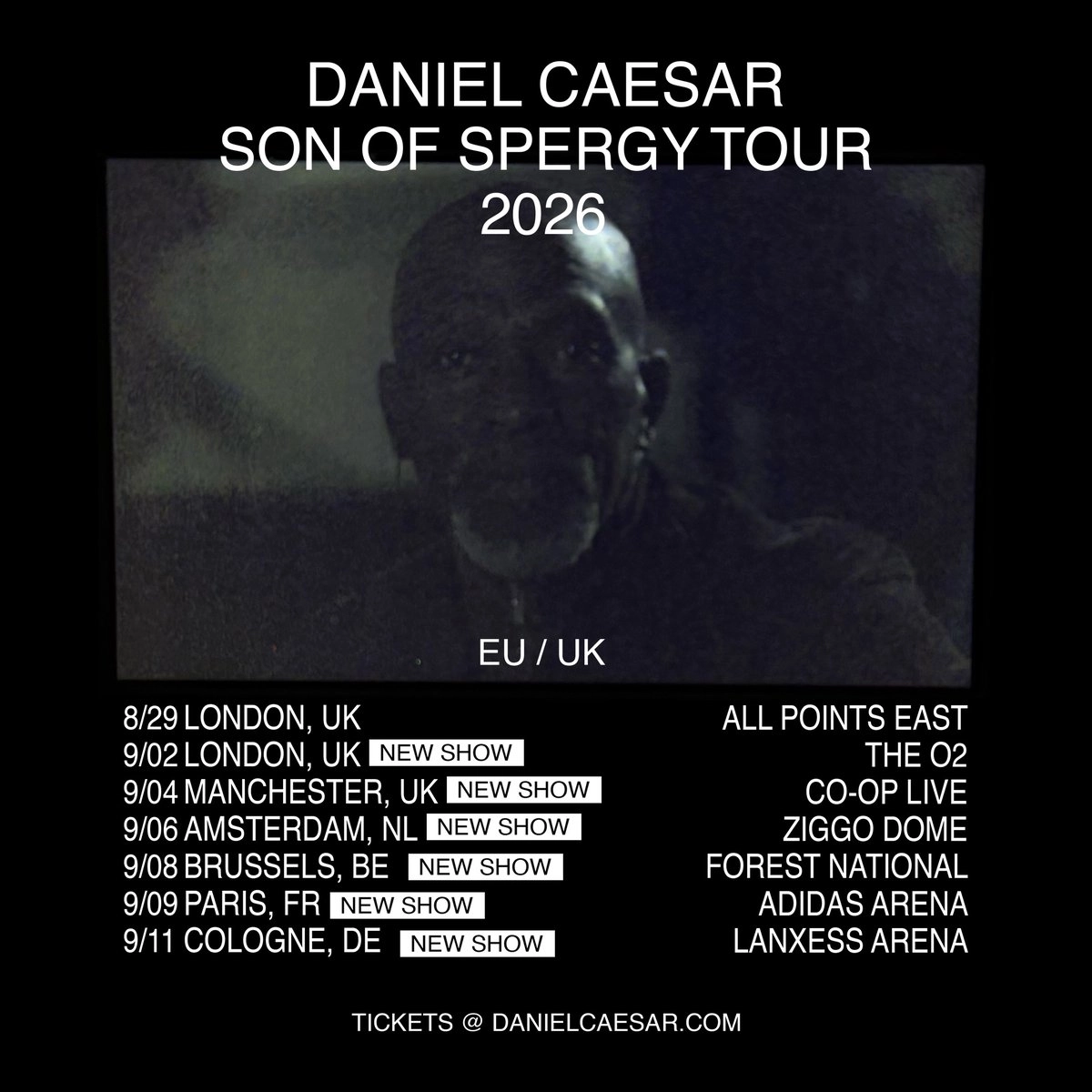 Daniel Caesar at The O2 Arena Tickets