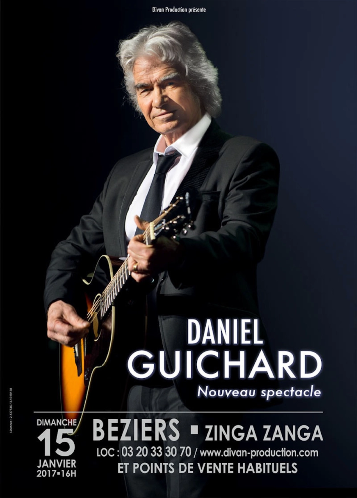Billets Daniel Guichard (Zinga Zanga - Beziers)