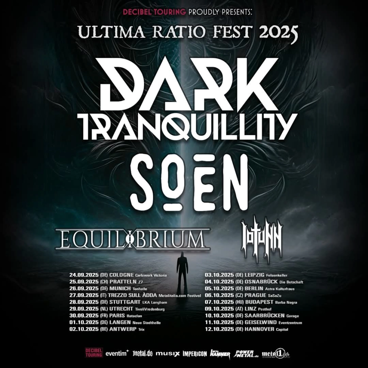 Billets Dark Tranquillity - Soen - Equilibrium - Iotunn (Bataclan - Paris)