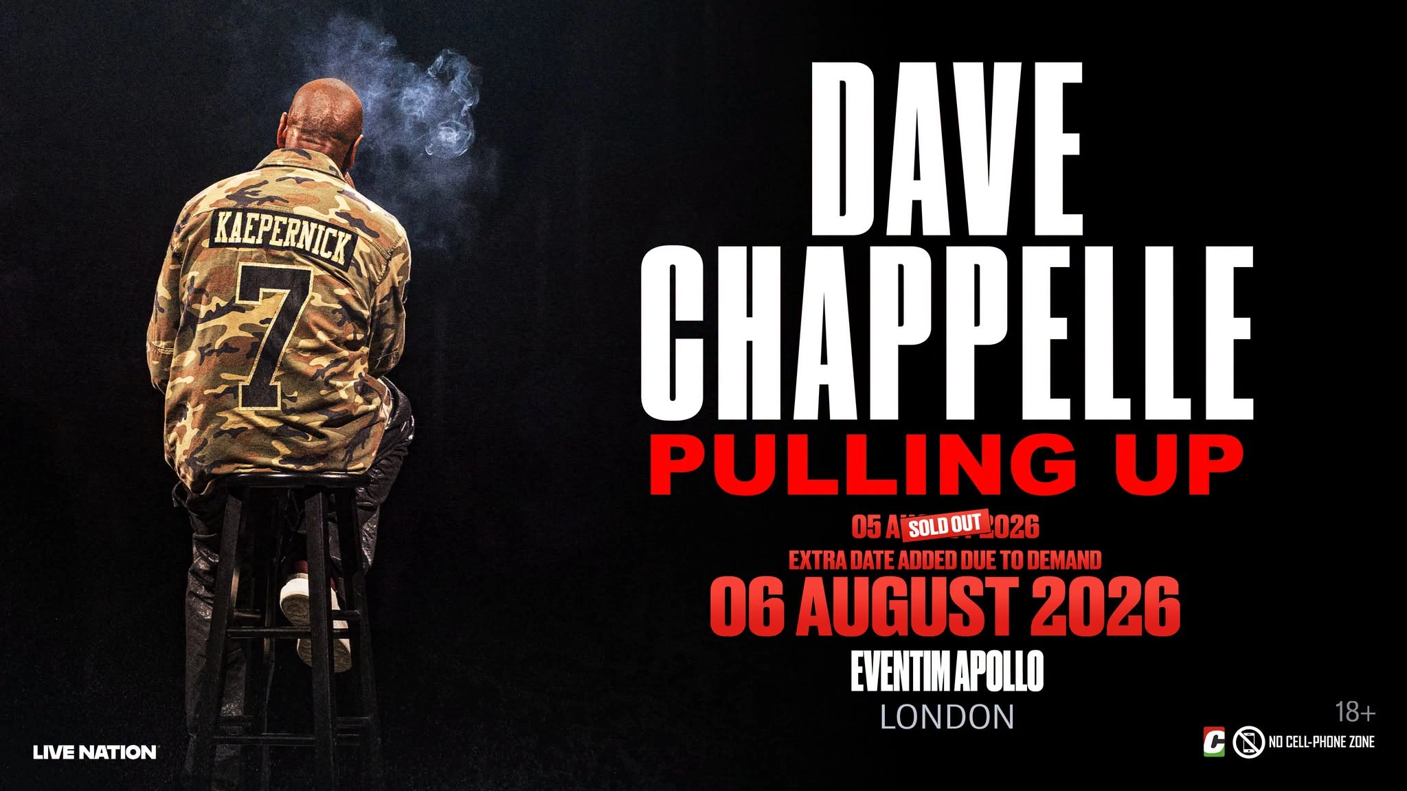 Billets Dave Chappelle (Eventim Apollo - Londres)
