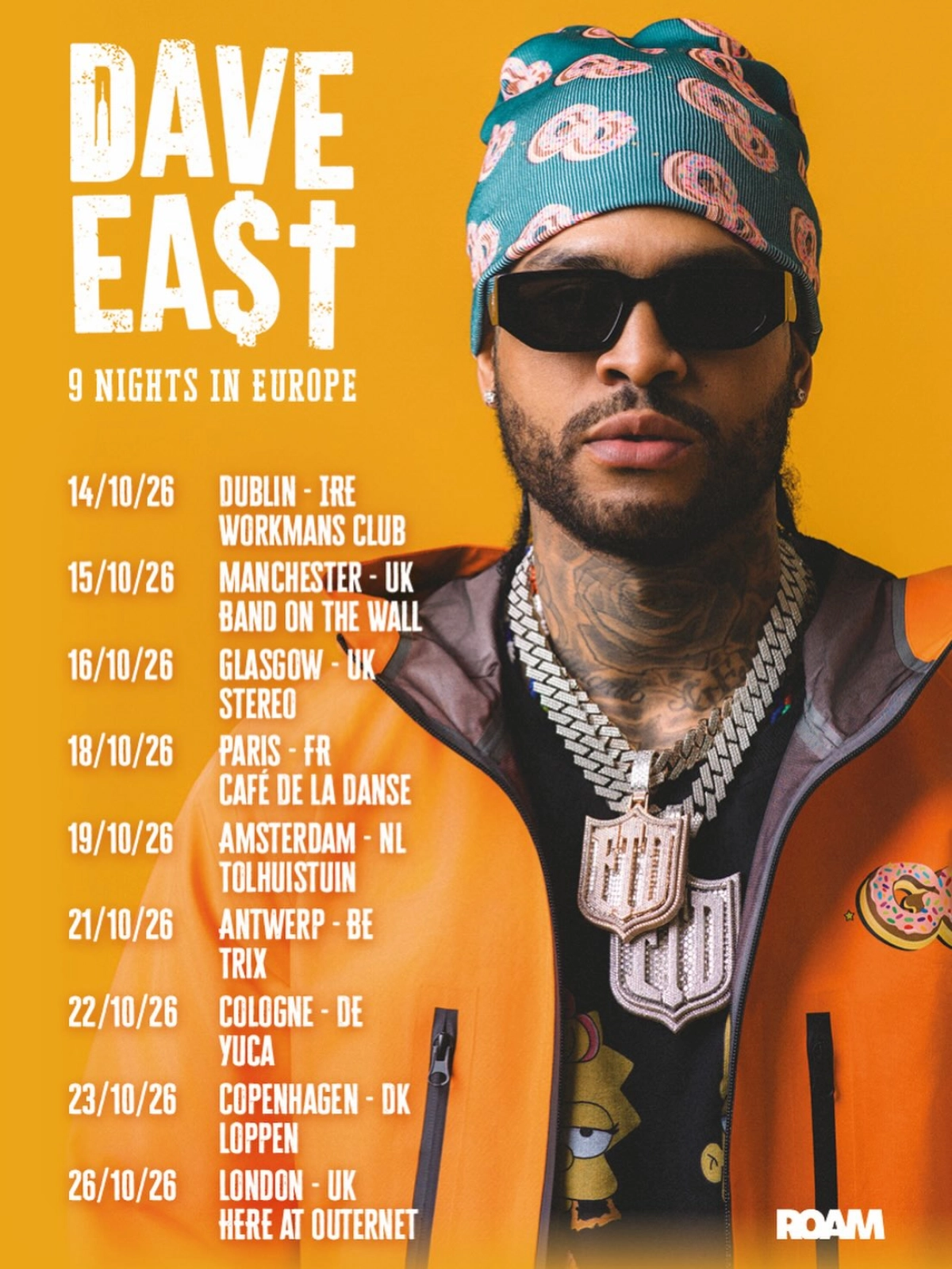 Dave East at Cafe De la Danse Tickets